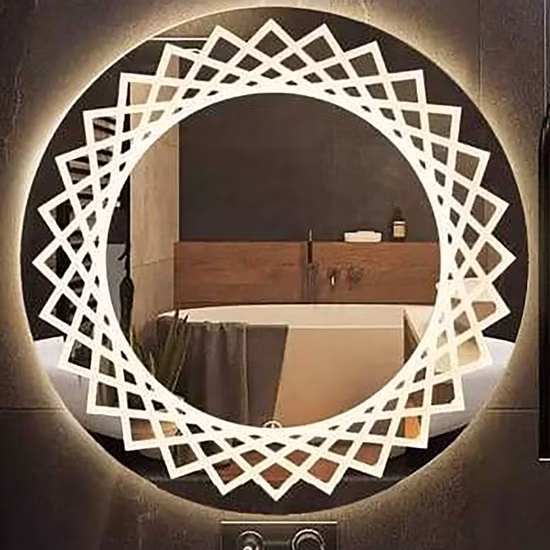 Ligne de production de miroirs / Découpe de verre / Sablage / Ponçage / Bordure / Biseautage / Gravure au laser Marquage / Applicateur de film Processus de miroir de salle de bains